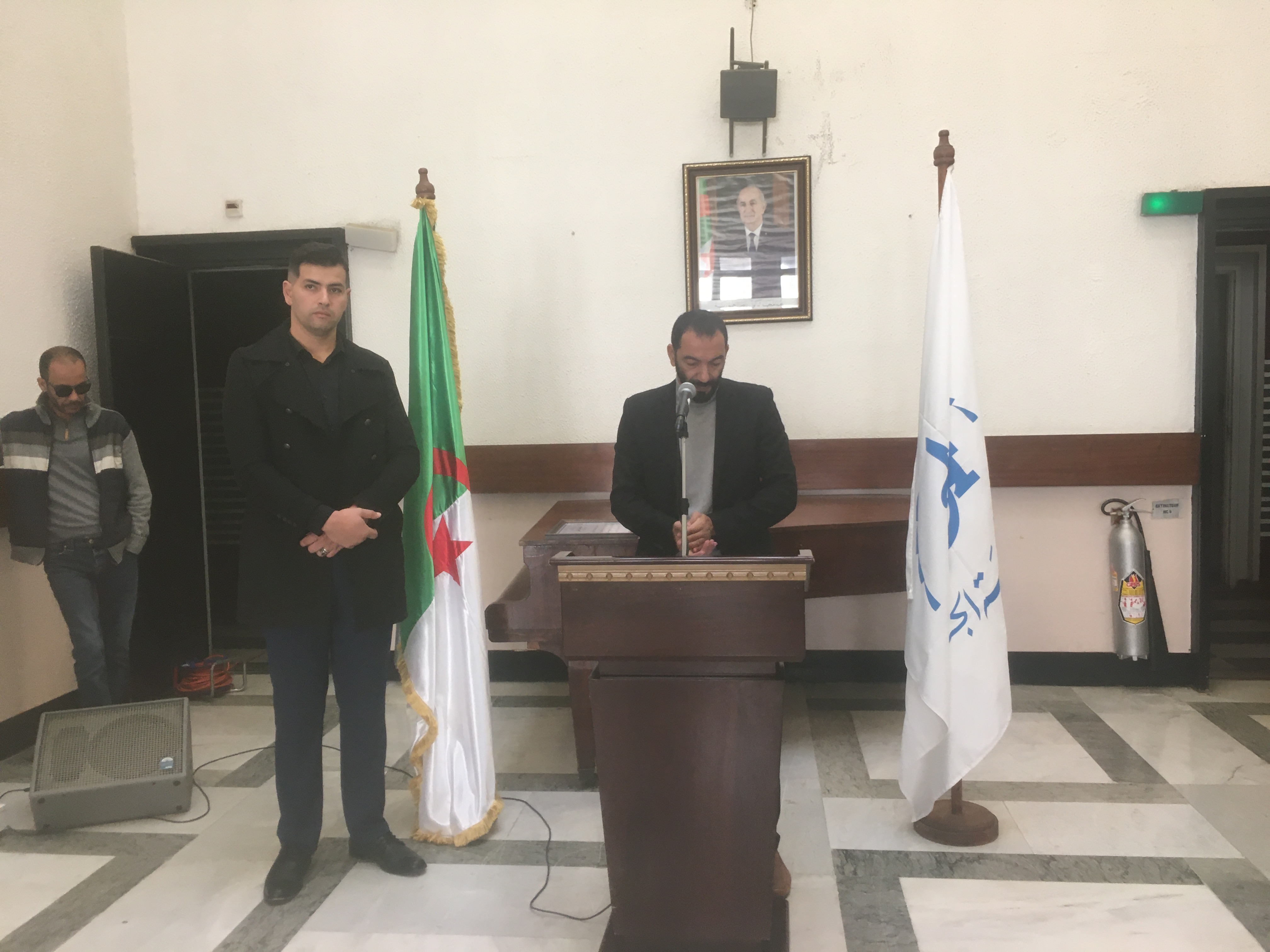 Hommage à la mémoire du regretté journaliste de la Radio algérienne Barhoum Boudjemaa,organisé ce matin au siège de la Radio en présence du DG Mohamed Baghali.