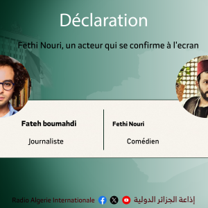 Fethi Nouri, un acteur qui se confirme à l'ecran.