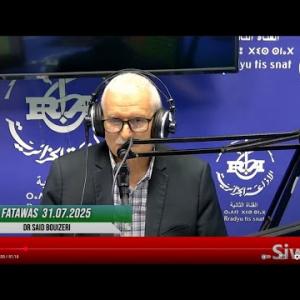Preview image for the video "Fatawas du 31 07 2025 par Cheikh Bouizeri.".