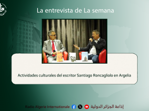 Actividades culturales del escritor Santiago Roncagliolo en Argelia