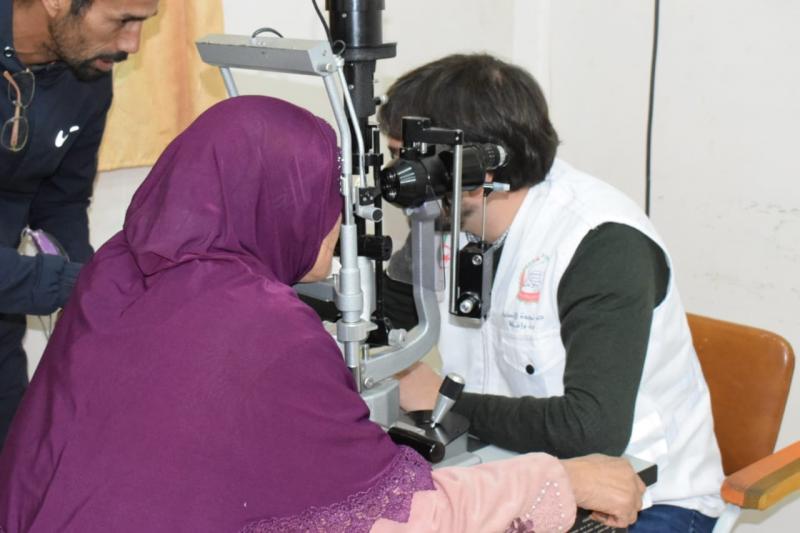 مشروع مخيمات النور لطب و جراحة العيون ضيف النسمات