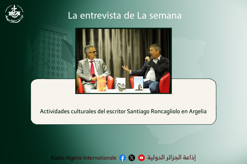 Actividades culturales del escritor Santiago Roncagliolo en Argelia